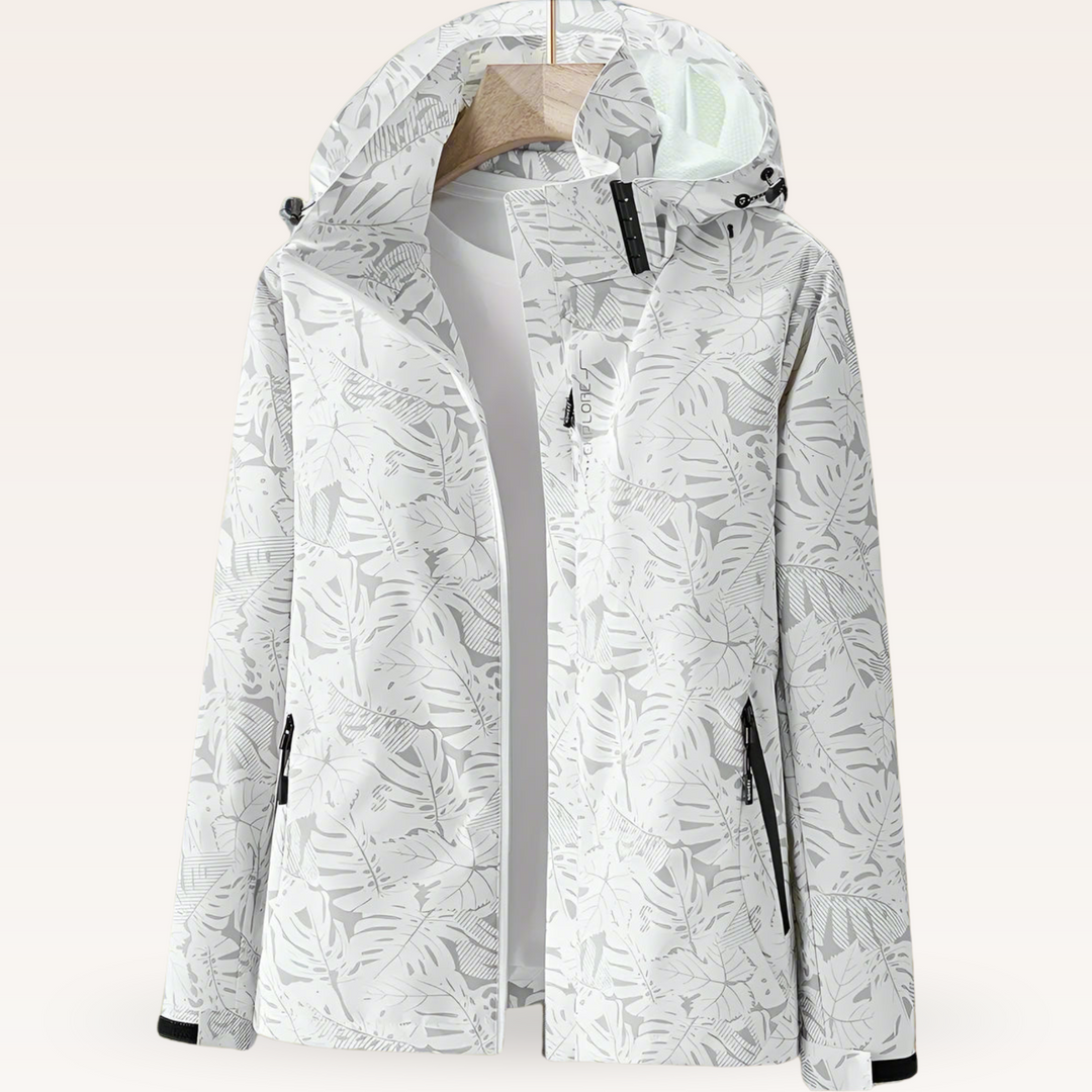 Women's Waterproof Fleece-Lined Hooded Lightweight Jacket