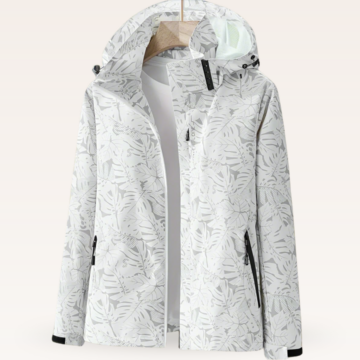 Women's Waterproof Fleece-Lined Hooded Lightweight Jacket