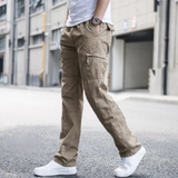 Men's Canvas Cargo Pants Trousers Tactical Casual