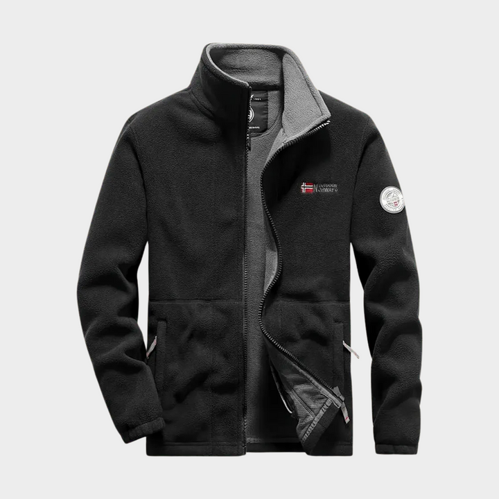 Men's Fleece Full Zip Jacket Sportswear Outwear