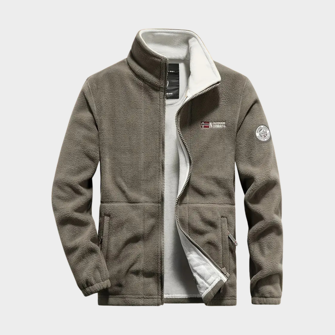 Men's Fleece Full Zip Jacket Sportswear Outwear