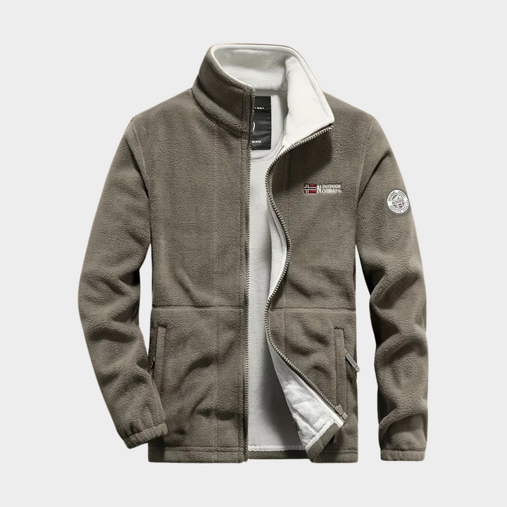 Men's Fleece Full Zip Jacket Sportswear Outwear