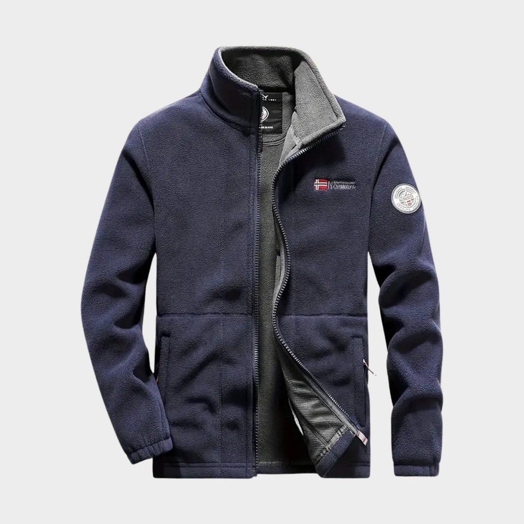 Men's Fleece Full Zip Jacket Sportswear Outwear