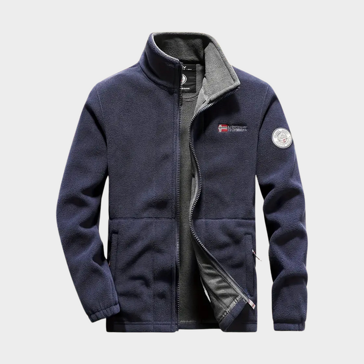 Men's Fleece Full Zip Jacket Sportswear Outwear