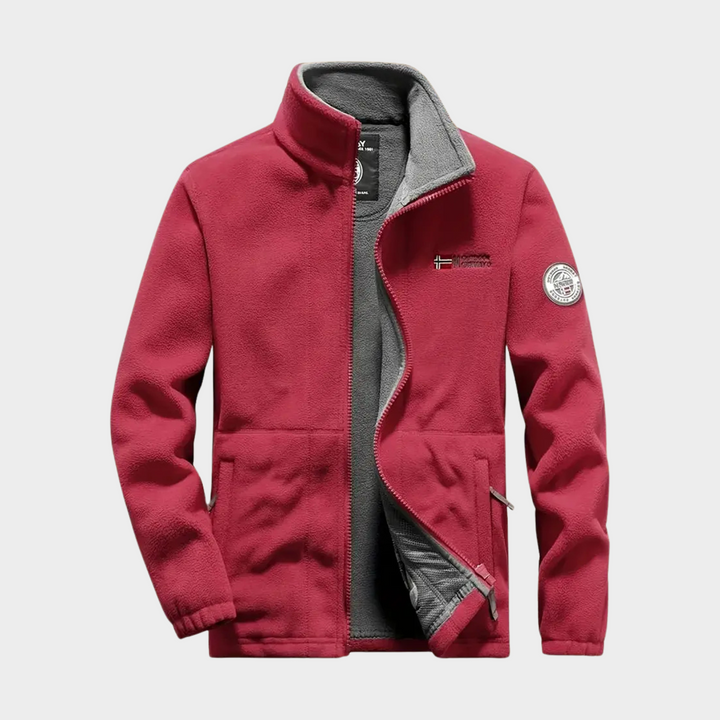 Men's Fleece Full Zip Jacket Sportswear Outwear
