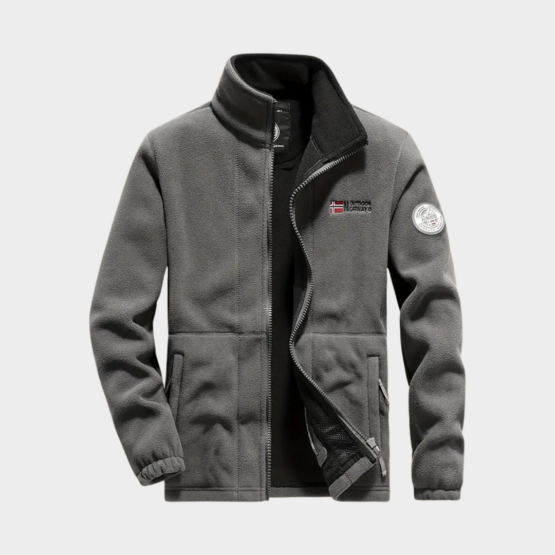 Men's Fleece Full Zip Jacket Sportswear Outwear