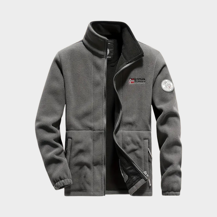 Men's Fleece Full Zip Jacket Sportswear Outwear