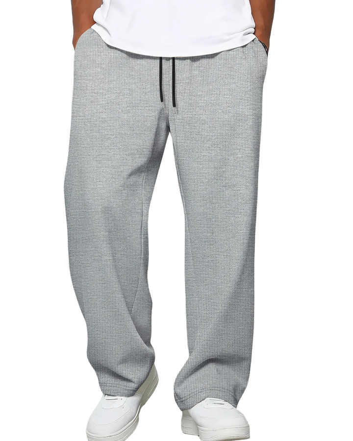Men's Fleece Sweatpants Wide Leg Lounge Pants