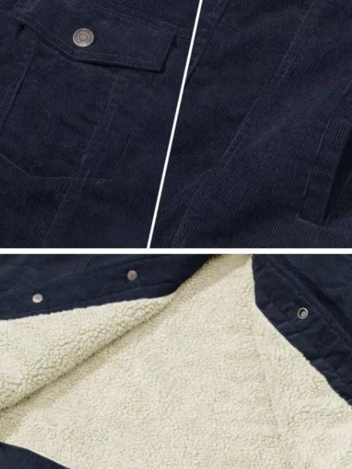 Men’s Wool-Blend Suede Trucker Jacket