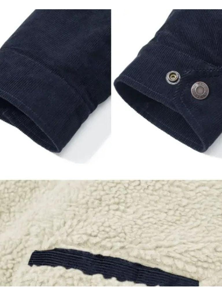 Men’s Wool-Blend Suede Trucker Jacket