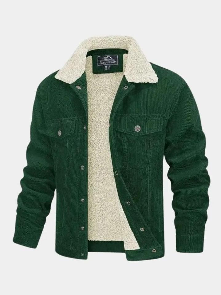 Men’s Wool-Blend Suede Trucker Jacket