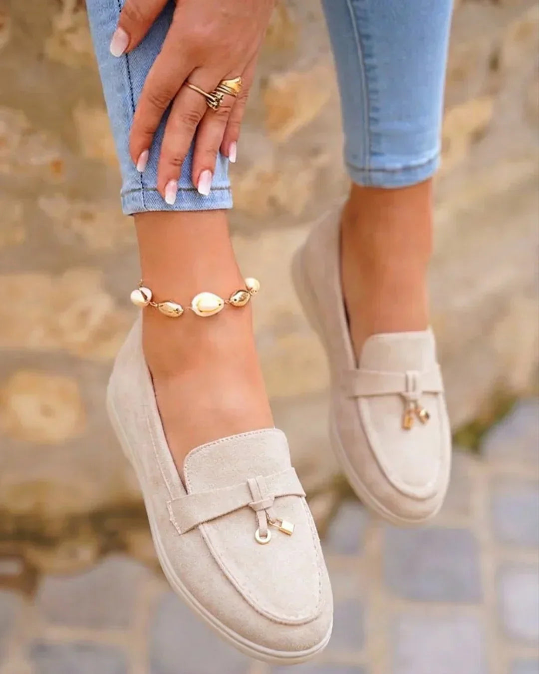 Women’s Leather Orthopedic Cushioned Slip-On Loafers