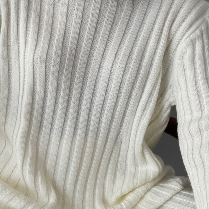 Women’s Merino Wool High-Neck Sweater & Wide-Leg Trouser Set