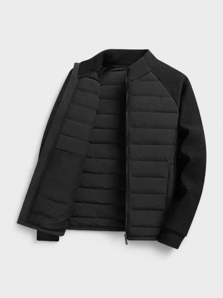Men’s Hooded Nylon Down-Filled Puffer Jacket