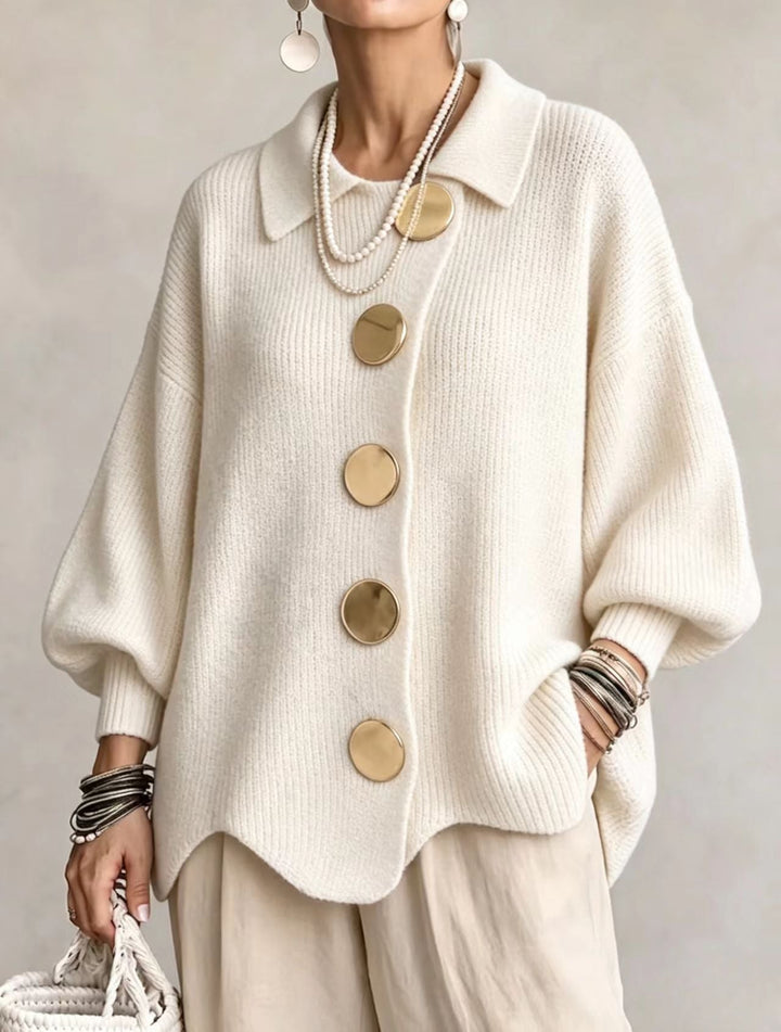Women's Knit Batwing Sleeve Cardigan Oversized Sweater