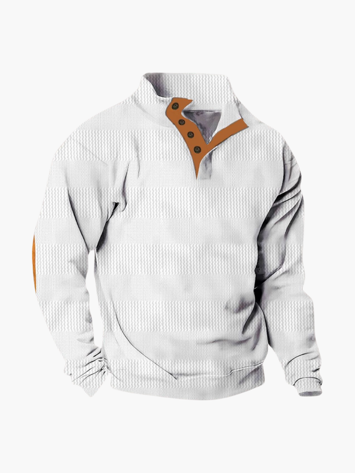 Men's Knit Mock Neck Pullover Sweater