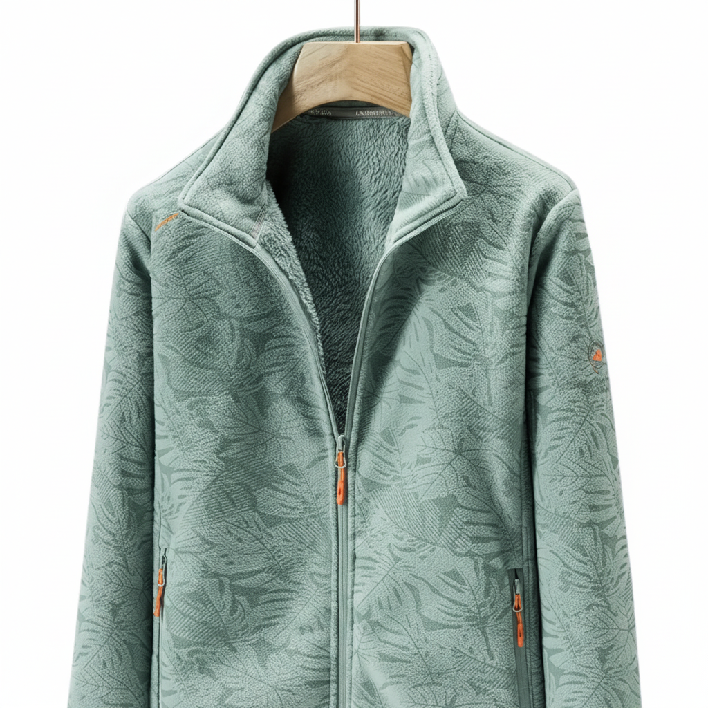 Women's Fleece-Lined Windproof Sporty Zip-Up Jacket