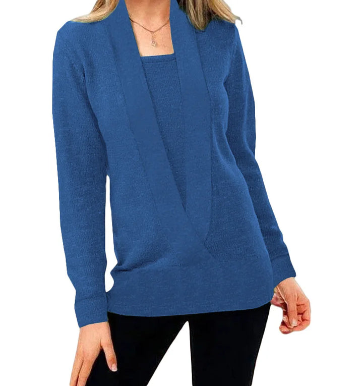 Women's Wool Knit Sweater Jumper Top