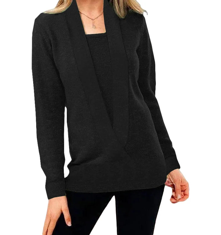 Women's Wool Knit Sweater Jumper Top
