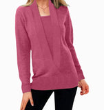 Women's Wool Knit Sweater Jumper Top