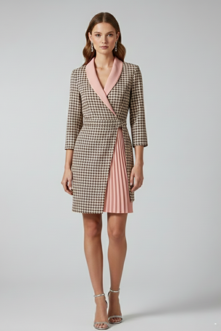 Women's Knit-Blend Blazer Mini Dress