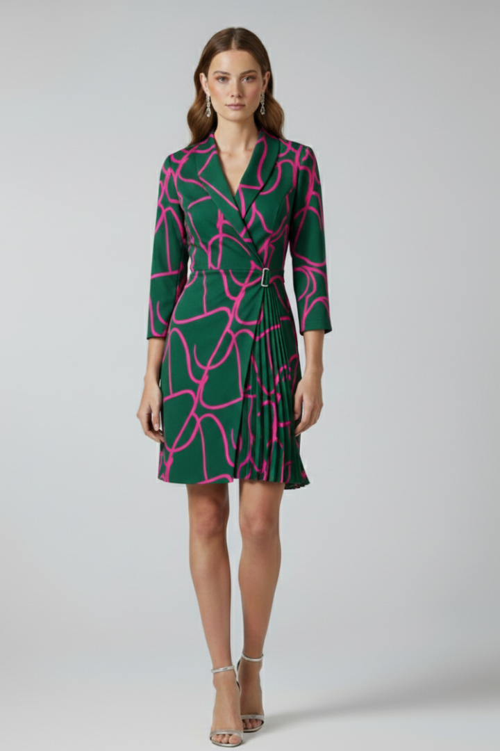 Women's Knit-Blend Blazer Mini Dress