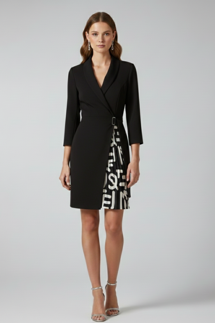 Women's Knit-Blend Blazer Mini Dress