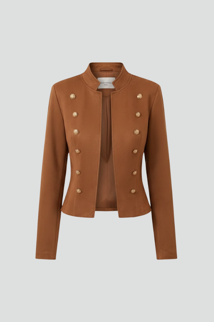 Women Knit Tailored Suit Blazer Jacket