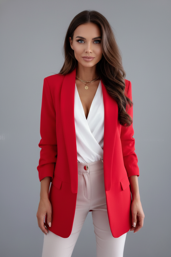 Women's Wool-Blend Tailored Blazer