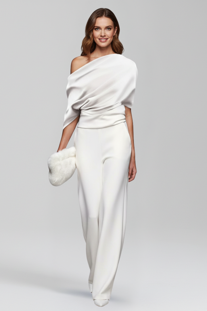 Women's Knit One Shoulder Jumpsuit