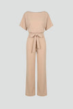 Women's Linen Wide-Leg Jumpsuit