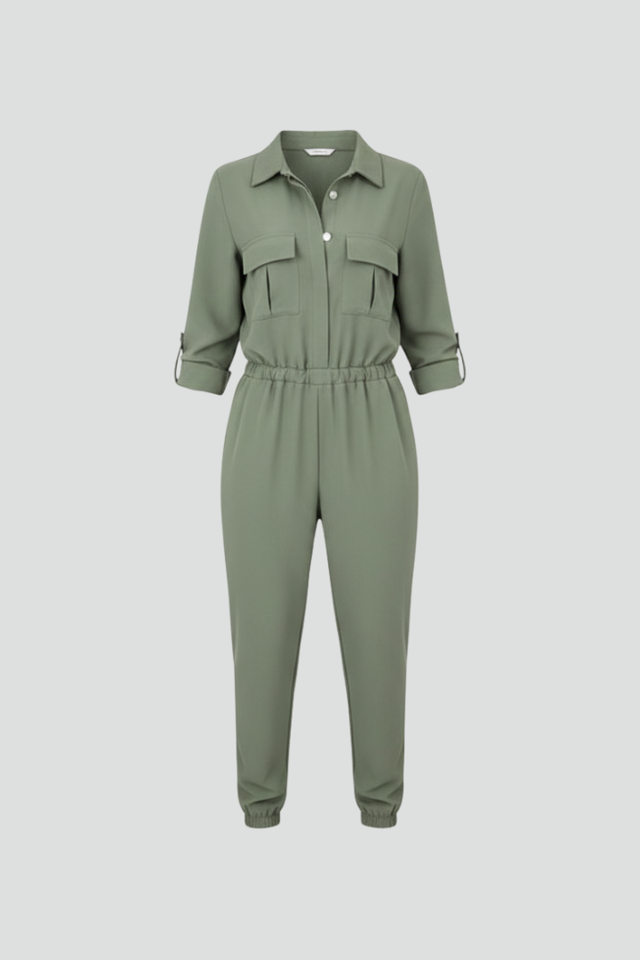 Women's Linen Utility Jumpsuit