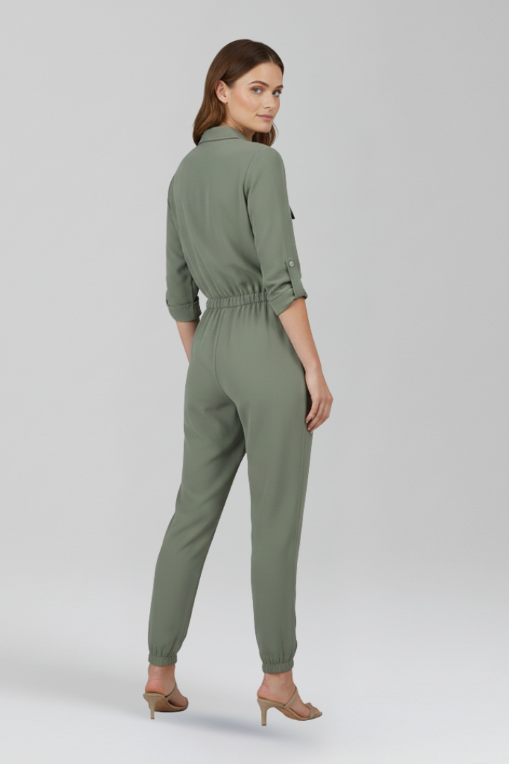 Women's Linen Utility Jumpsuit
