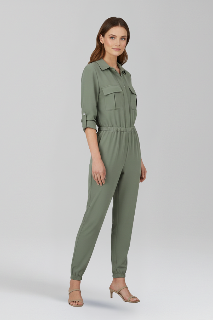 Women's Linen Utility Jumpsuit