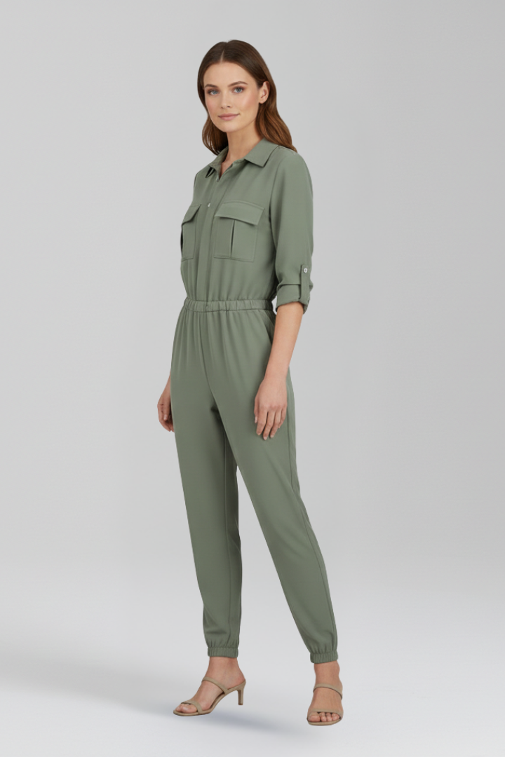 Women's Linen Utility Jumpsuit