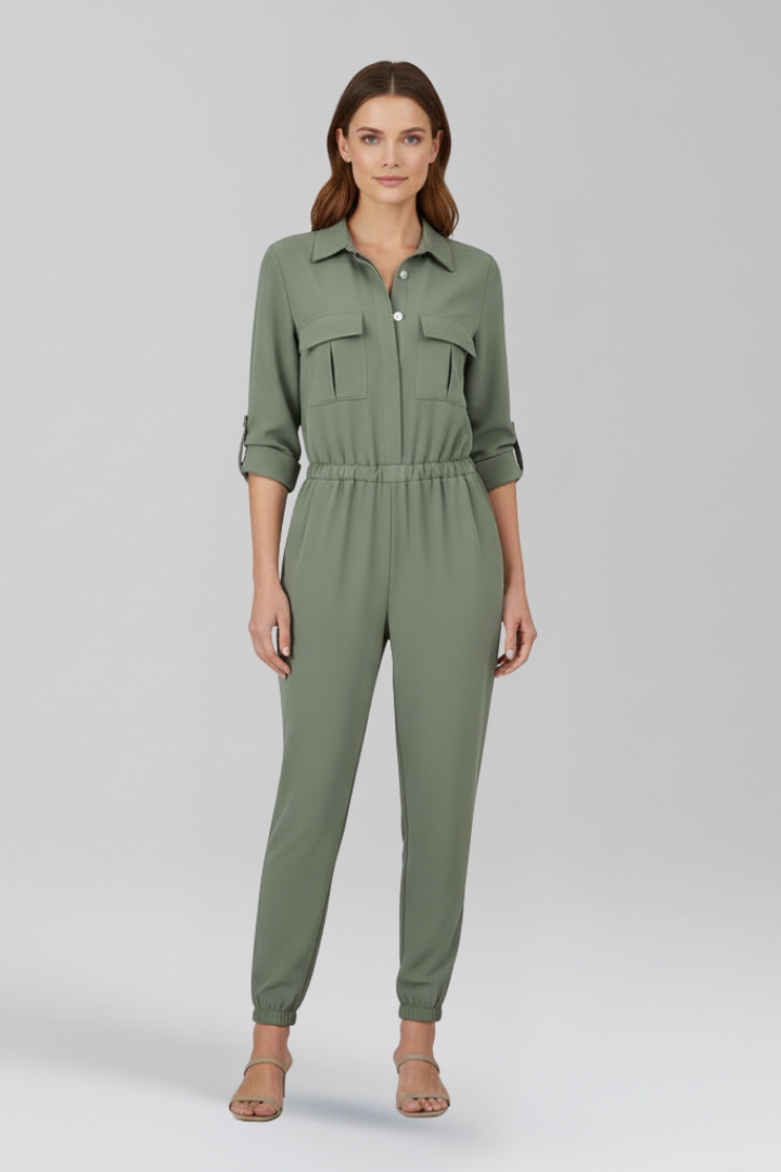Women's Linen Utility Jumpsuit