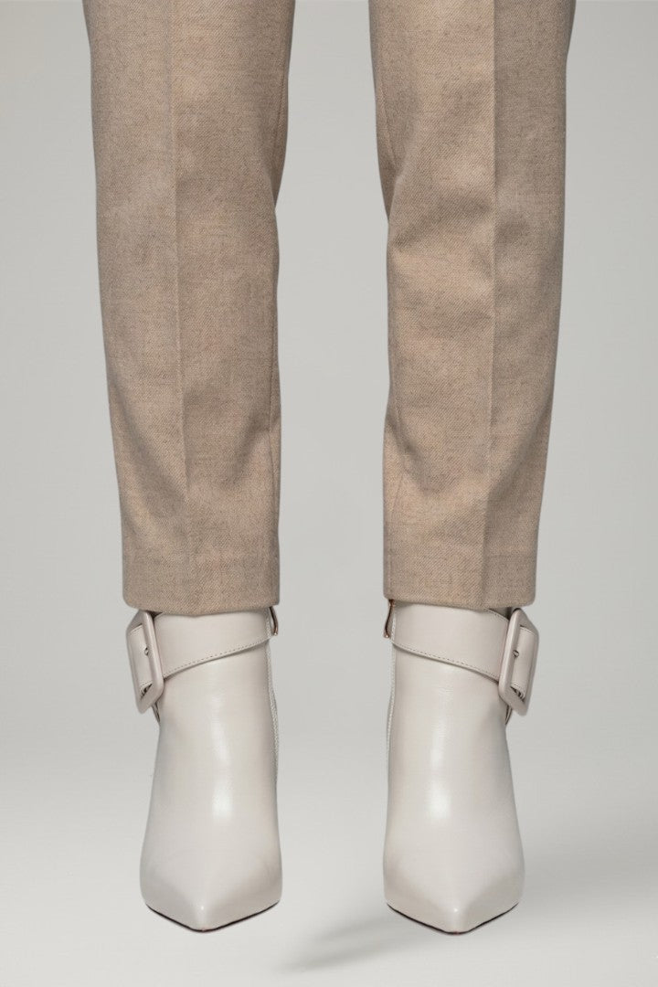 Bottes à talons hauts en cuir pour femmes, bout pointu, chevilles.