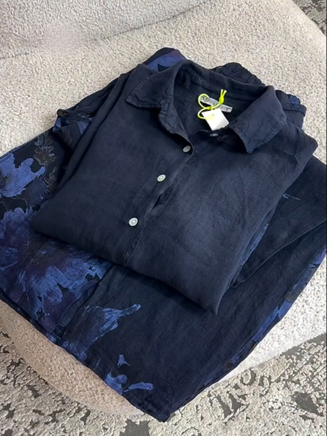 Women's Linen Button Down Long Sleeve Shirt
