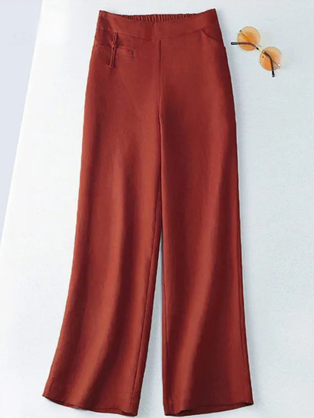 Women's Linen Wide Leg Trousers High Waisted Pants