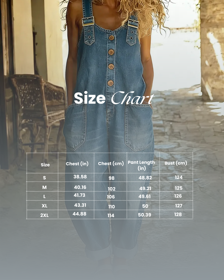 Women's Denim Jumpsuit Sleeveless Wide Leg Baggy Jean Overalls Casual Romper