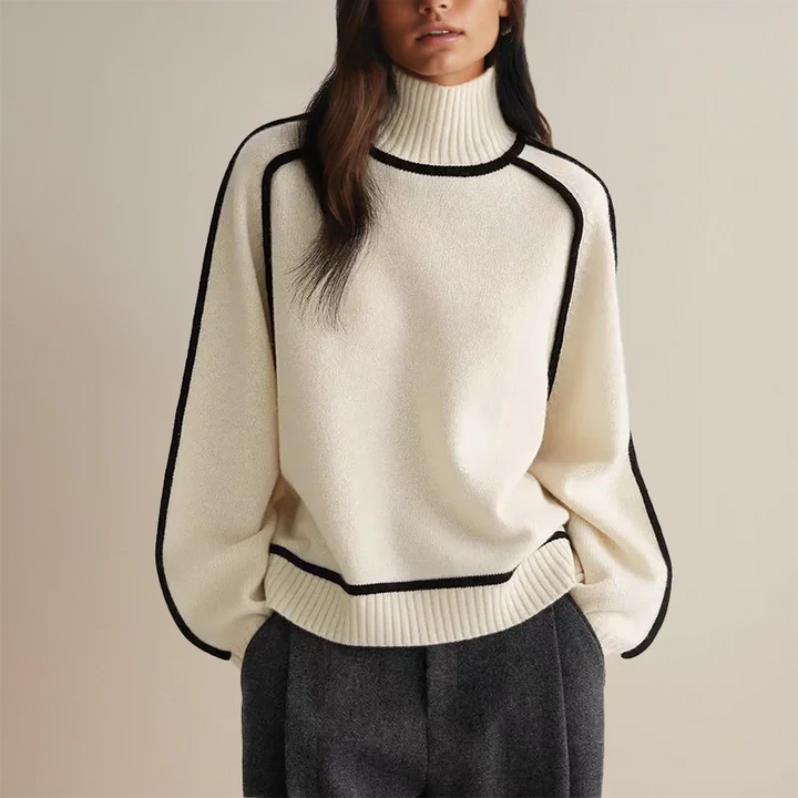 Women's Wool Knit Turtleneck Jumper