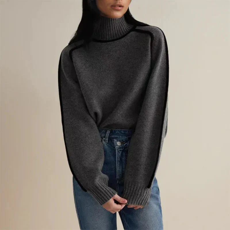 Women's Wool Knit Turtleneck Jumper