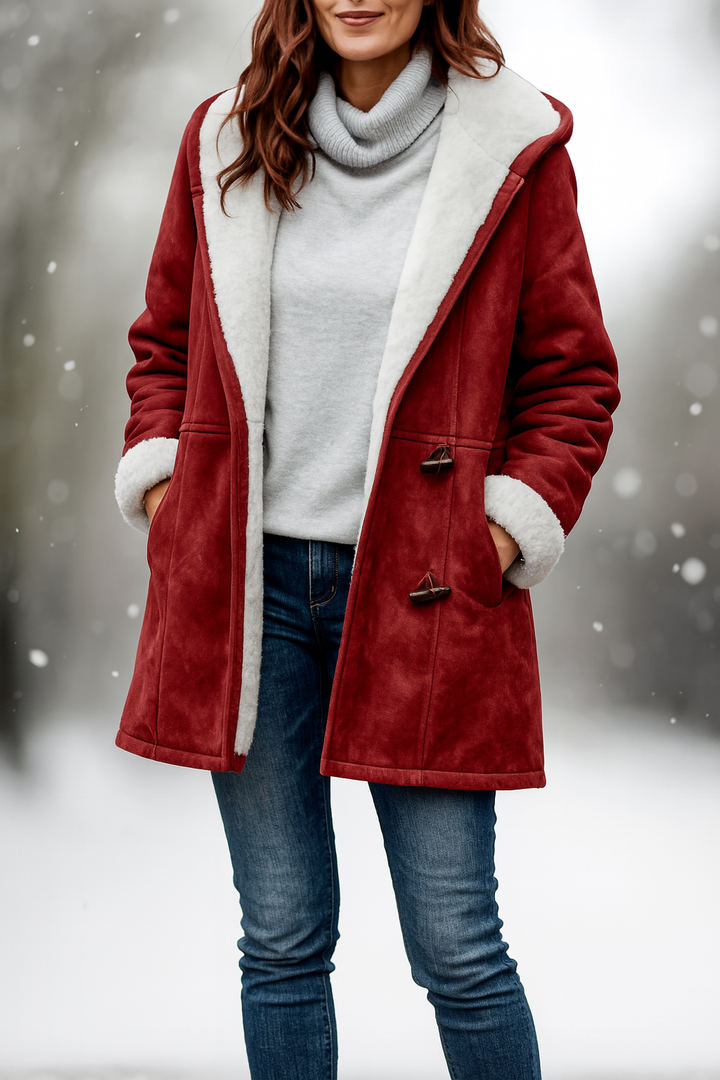 Women's Fleece Hooded Coat Jacket