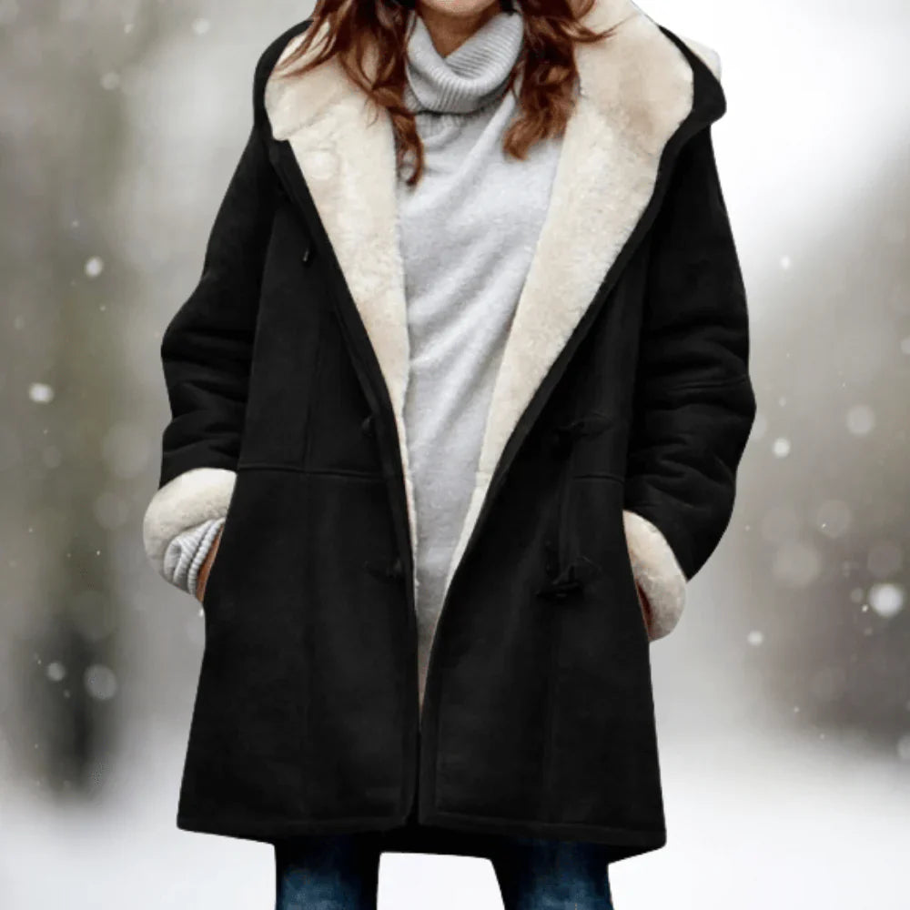 Women's Fleece Hooded Coat Jacket