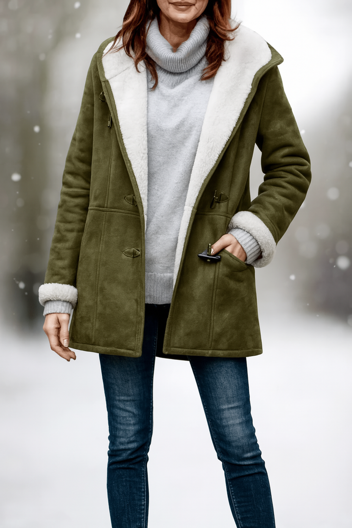 Women's Fleece Hooded Coat Jacket