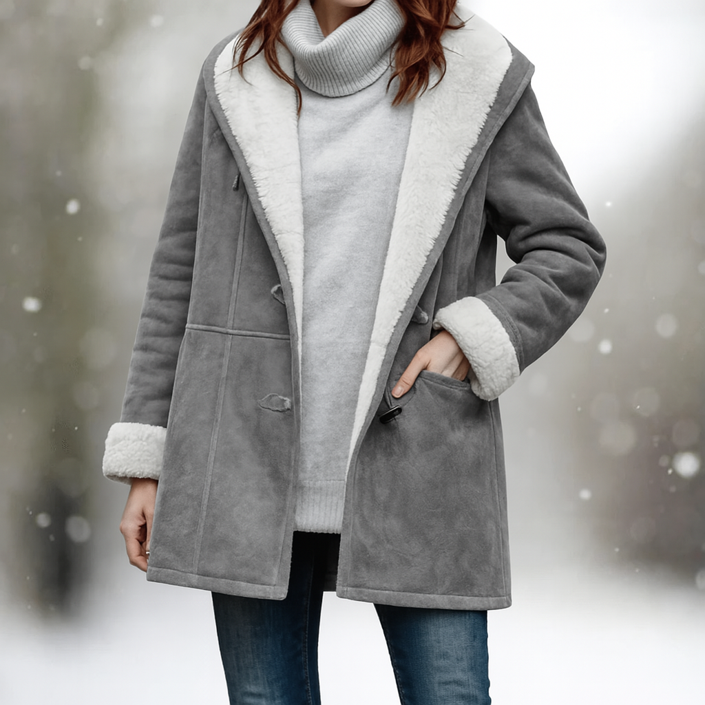 Women's Fleece Hooded Coat Jacket
