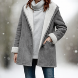 Women's Fleece Hooded Coat Jacket
