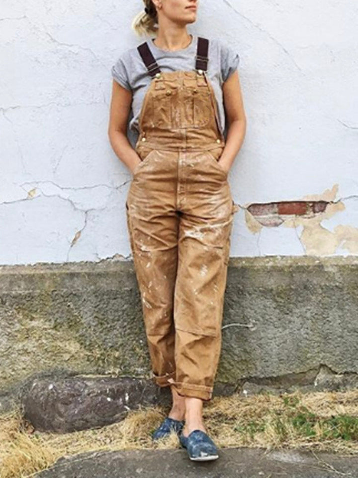Canvas Workwear Overalls Women's Durable Duck Utility Jumpsuit