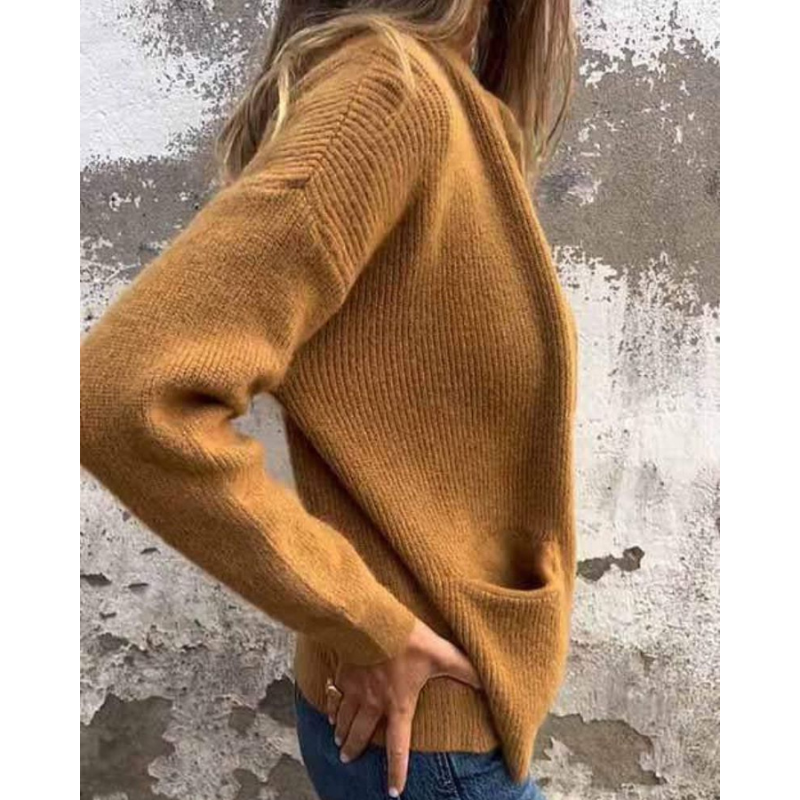 Women's Wool Knit Zip Up Cardigan Jacket