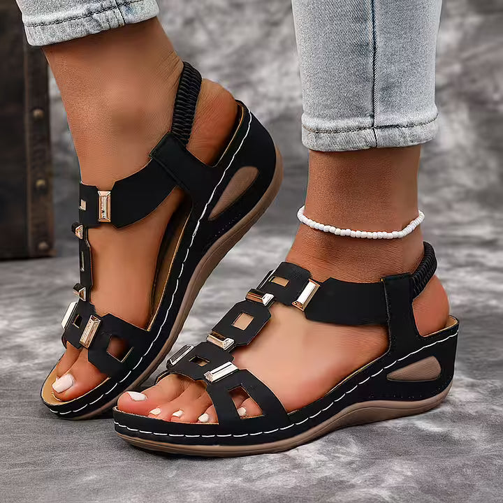 Women’s Leather Arch-Support Slingback Sandals